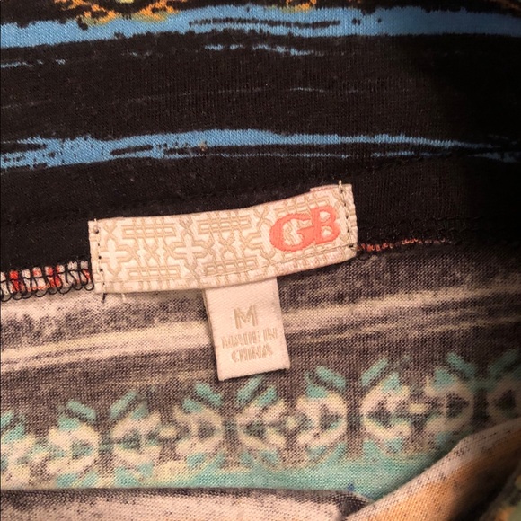 GB Miniskirt with Tribal Print and Zipper Back - Picture 3 of 6